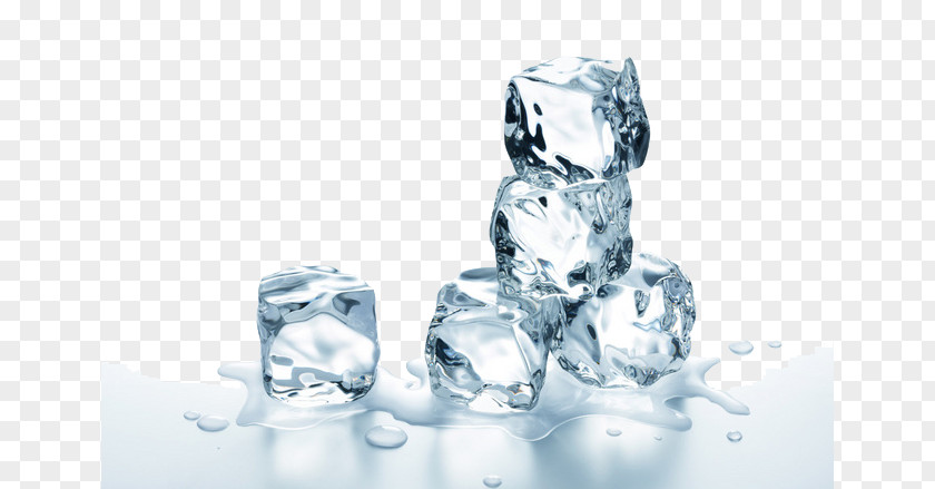 Ice Cube Water Melting Icemaker PNG