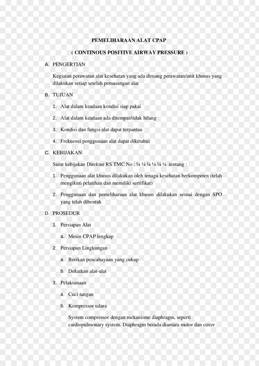 Positive Airway Pressure Document PCO2 Web Page Text Template PNG