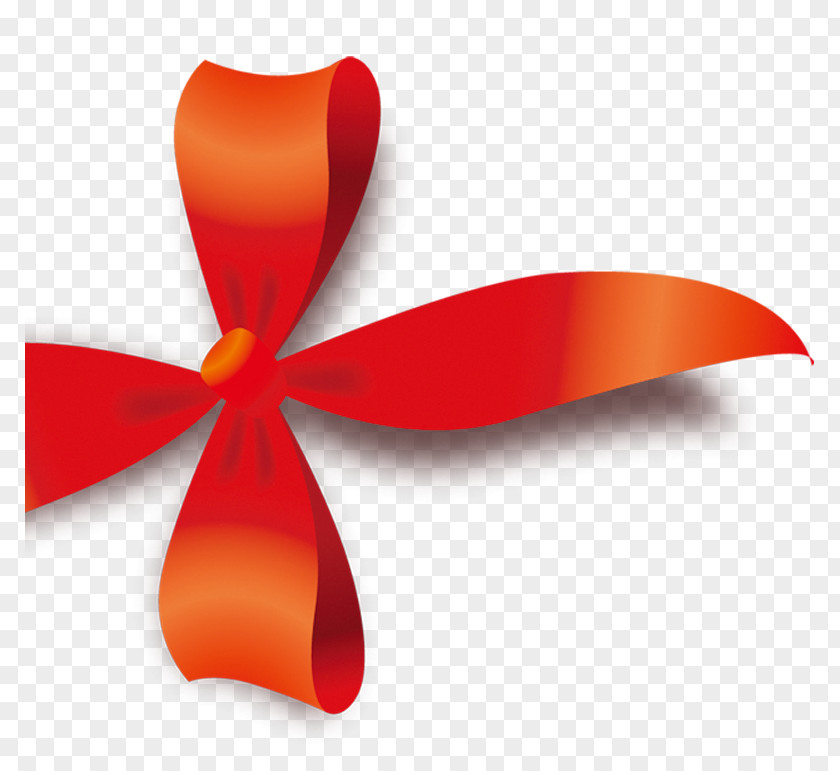 Red Bow Ribbon Shoelace Knot PNG