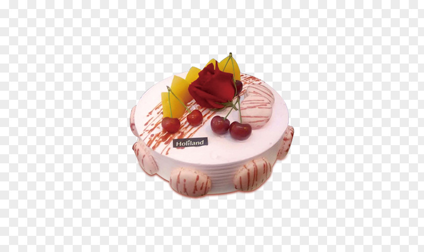 Strawberry Ice Cream Cake Fruitcake Torte PNG