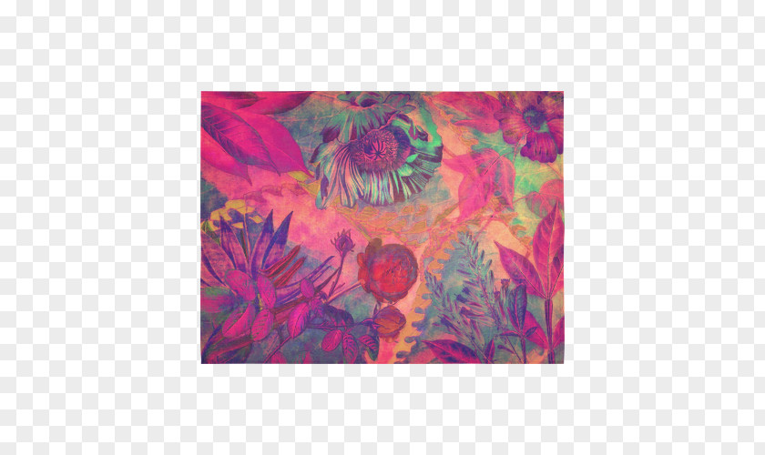 Tapestry Place Mats Acrylic Paint Pink M Dye Rectangle PNG