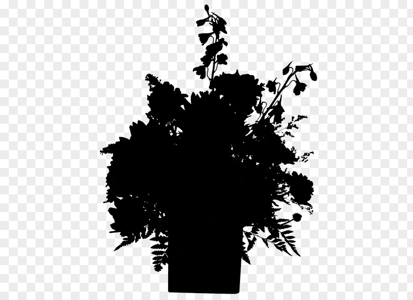 Tree Silhouette Font Leaf Black M PNG