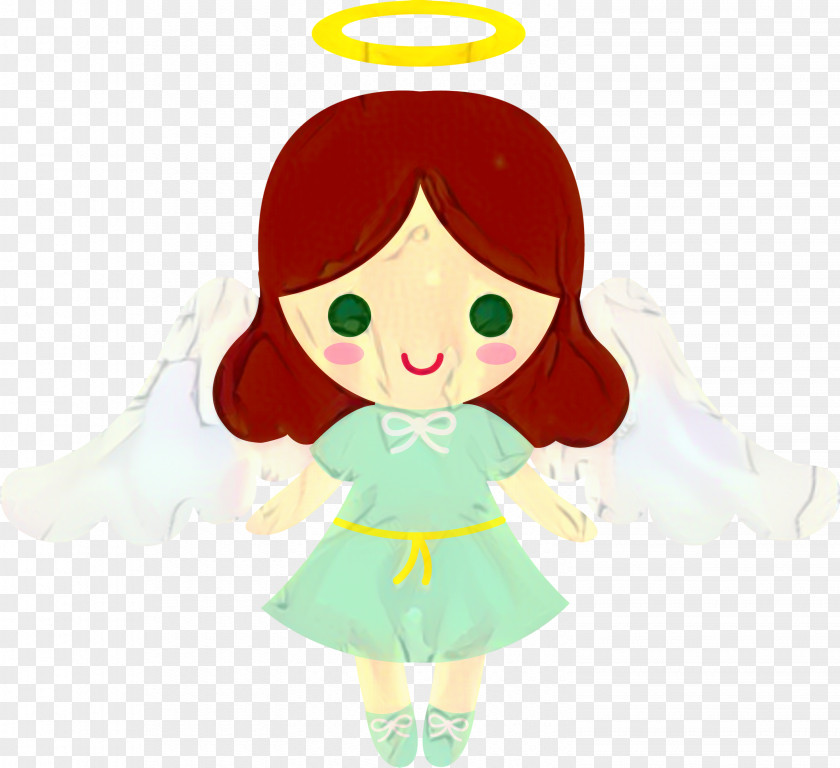 Animation Green Angel Cartoon PNG