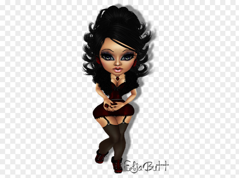 Doll Black Hair PNG