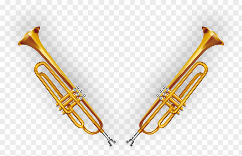 Golden Flute Trumpet PNG
