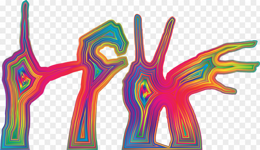 Prismatic Love South African Sign Language American English PNG