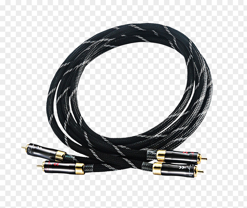 RCA Connector Coaxial Cable Unbalanced Line Shielded PNG