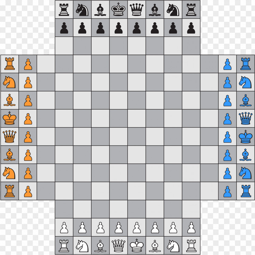 Board Four-player Chess Variant Free 4 Player Game PNG
