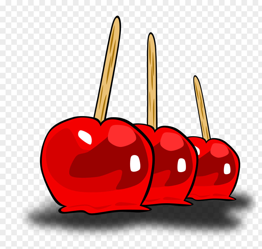 Candy Apple Caramel Corn Clip Art PNG