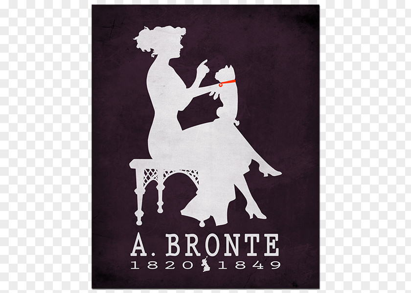 Literary Poster Agnes Grey Brontë Sisters Author Art Poet PNG