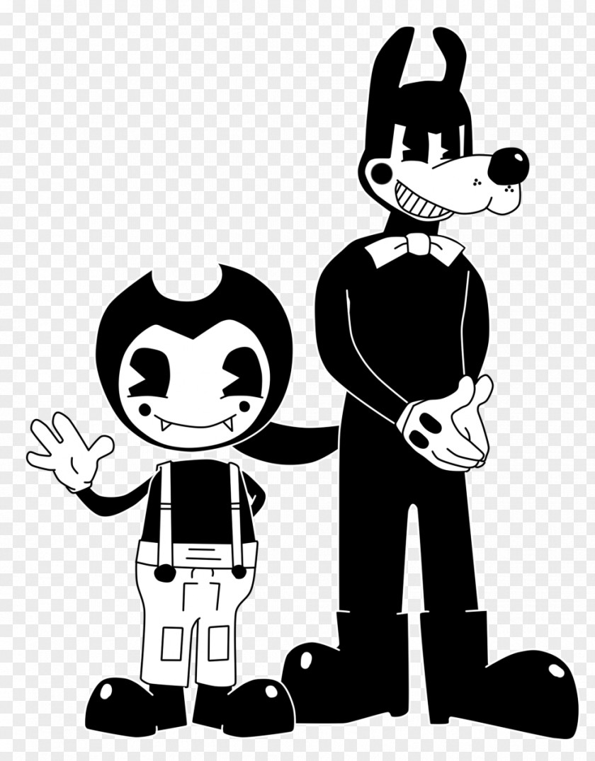 Little Devil Bendy And The Ink Machine Art Black White Blog PNG