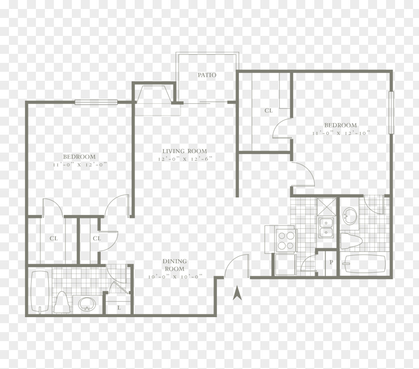 Angle Floor Plan Square PNG