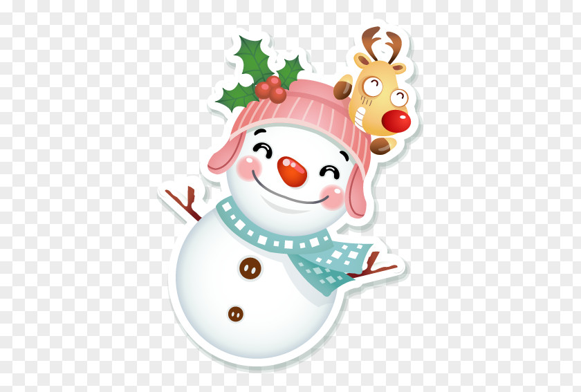Christmas Snowman And Elk Chinese New Year PNG