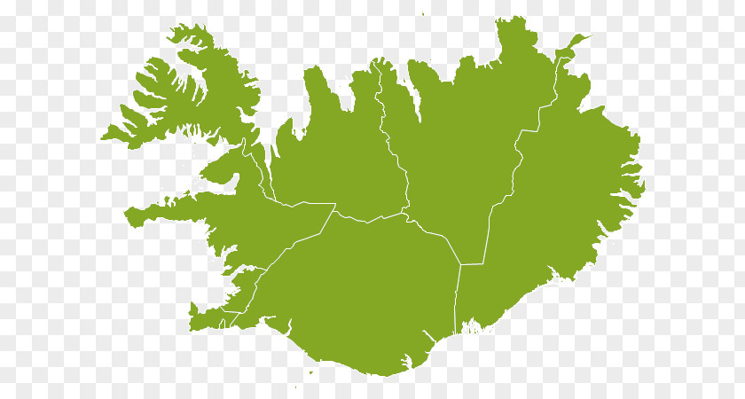 Iceland Vector Map World PNG