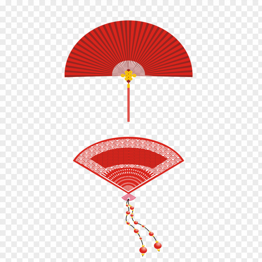 Chinese Fan Sub Hand Red PNG