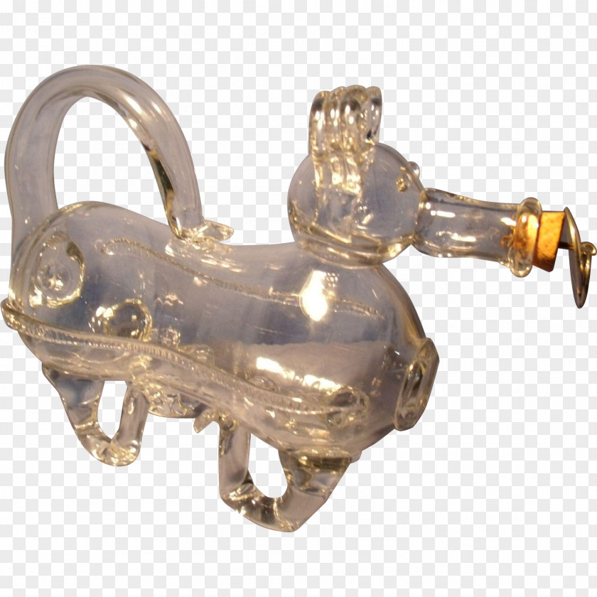 Gin Decanter Glass Dog Bung PNG