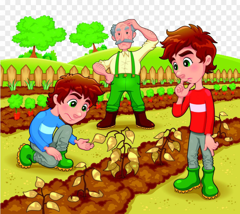Hand-painted Vegetable Garden Cartoon Royalty-free Illustration PNG