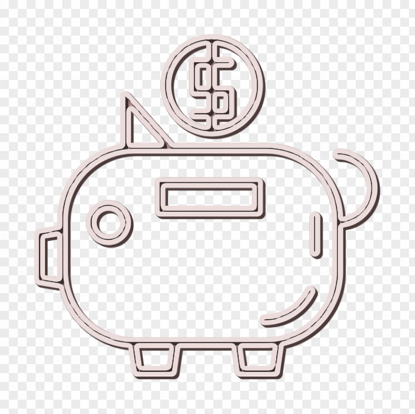 Piggy Bank Icon Money Web Design PNG