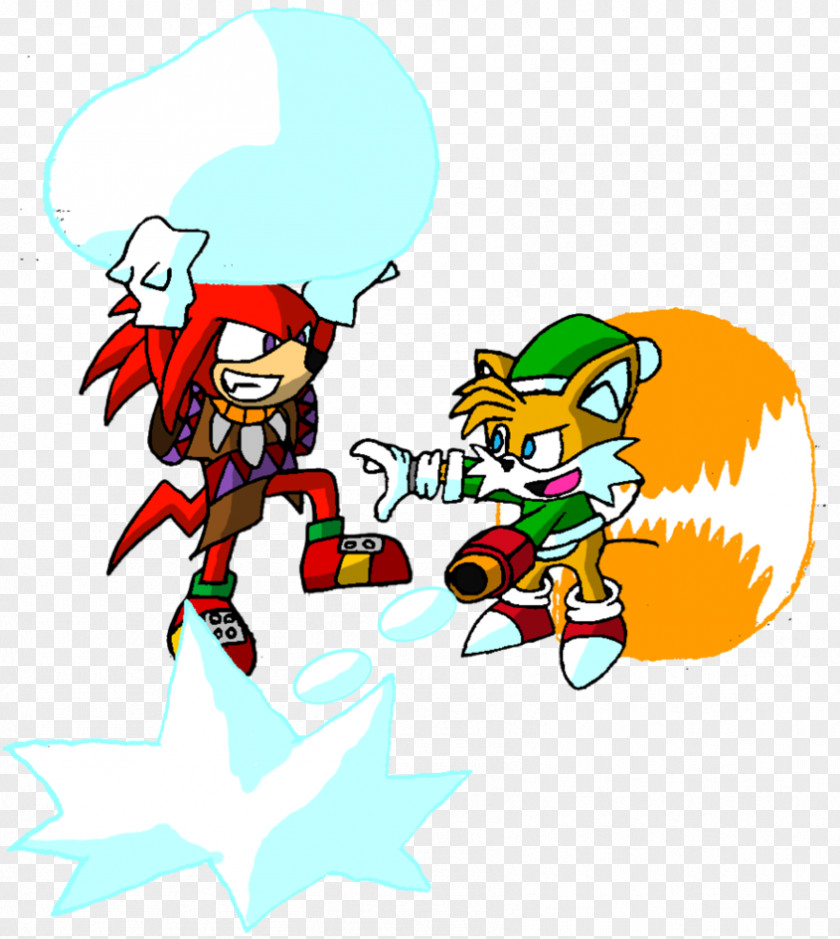Sonic Chaos & Knuckles The Echidna Tails 3 PNG