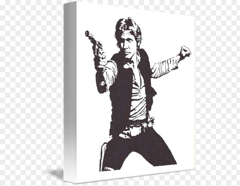 Star Wars Han Solo Anakin Skywalker Stencil Wall Decal PNG