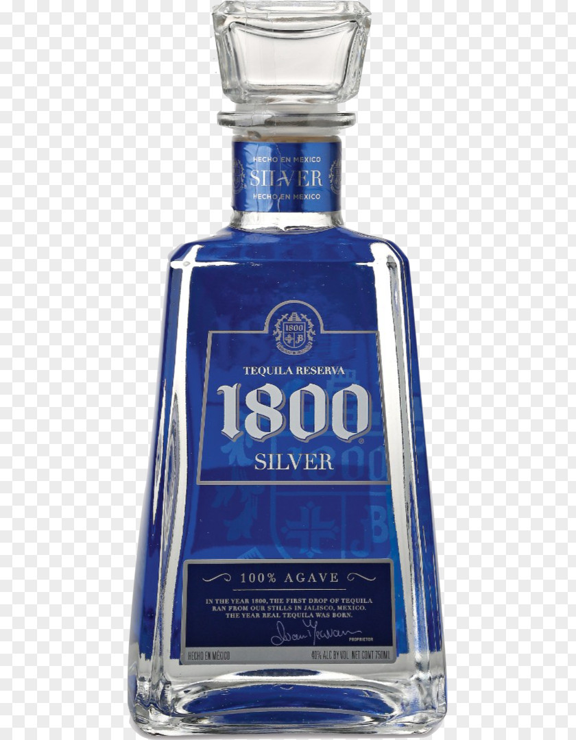 Agave Tequila 1800 Liquor Silver Alcohol Proof PNG