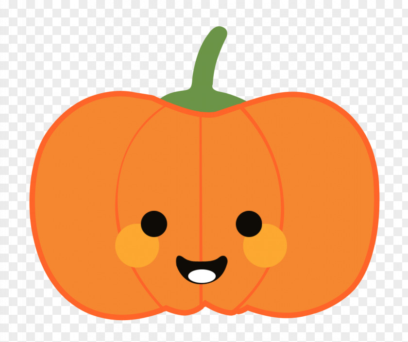 Cartoon Smiley Pumpkin Calabaza Vegetable PNG