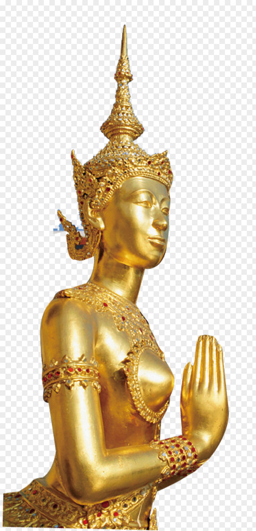 Female Gold Buddha Golden Buddharupa Buddhahood PNG