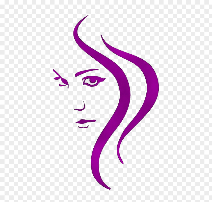 Logo Magenta Face Head Beauty Violet Eyebrow PNG