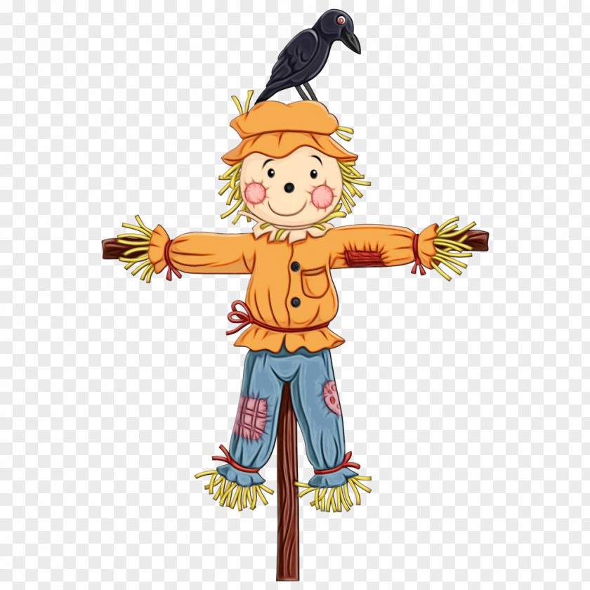 Costume Scarecrow Cartoon Piñata PNG