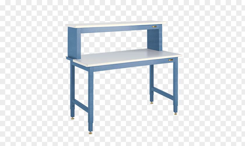 Four Legs Table Workbench Shelf Drawer PNG