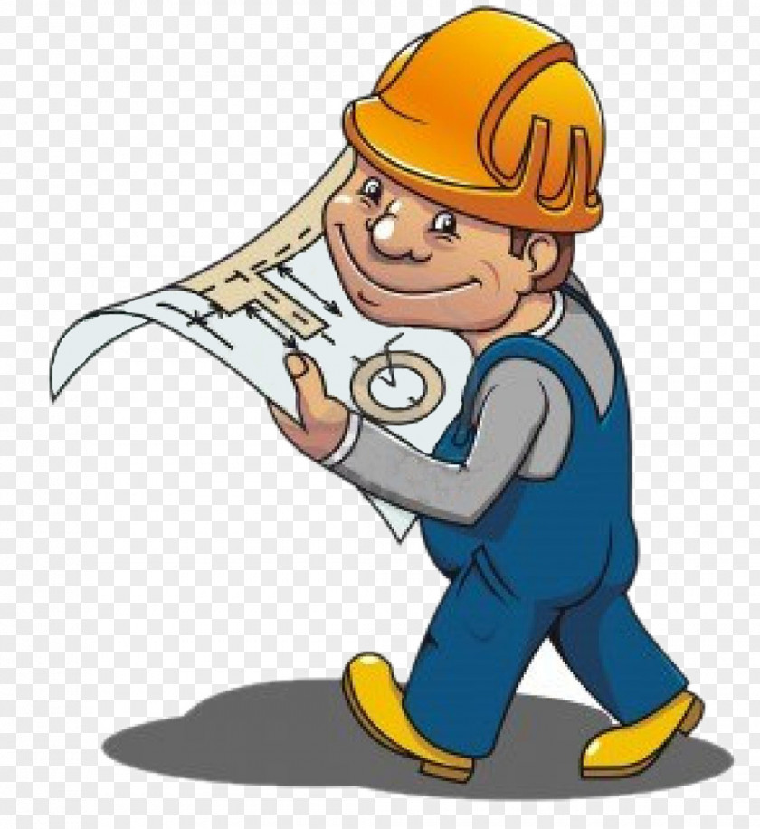 Industrail Workers And Engineers Cartoon Construction Worker Architectural Engineering PNG