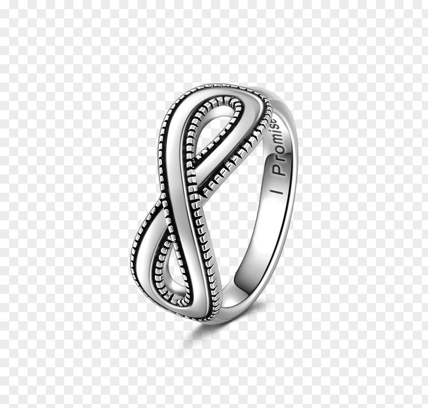 Infinity Knot Wedding Ring Silver Earring Jewellery PNG