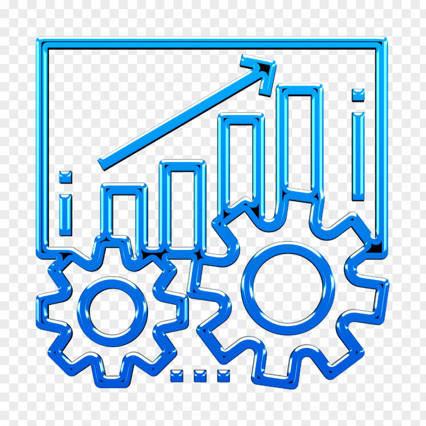 Logo Electric Blue Growth Icon Report Business Management PNG