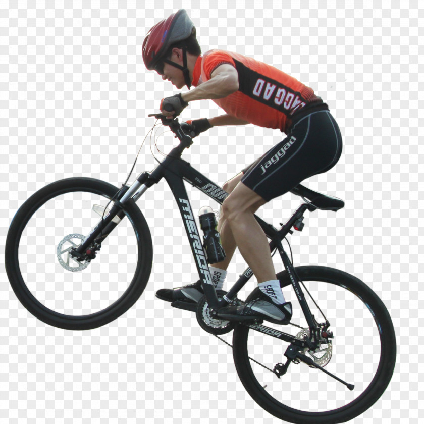 Riding A Mountain Bike Bicycle Helmet Wheel Racing Cycling PNG