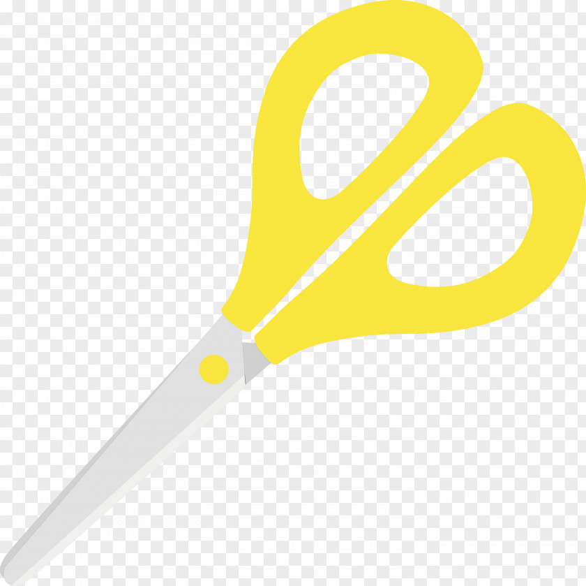 Scissors Yellow Office Instrument PNG