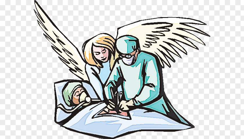 Wing Angel Cartoon Line Art Pray PNG
