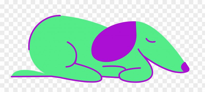 Cartoon Logo Green Violet Line PNG