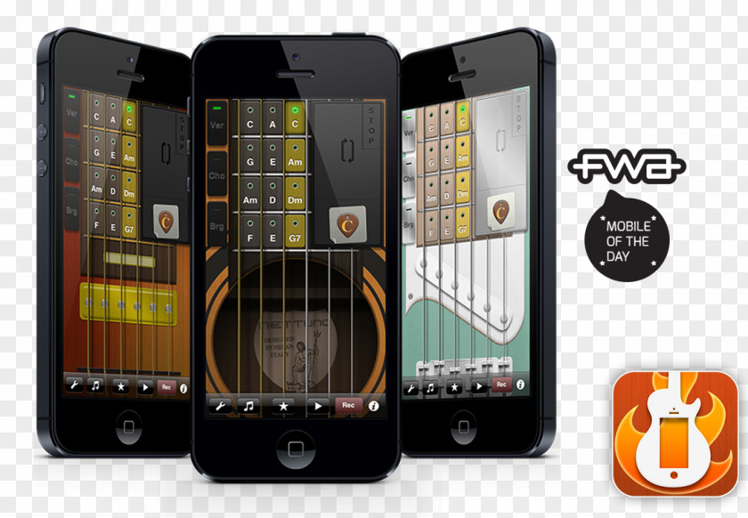 Creative Guitar Feature Phone Smartphone App Store PNG