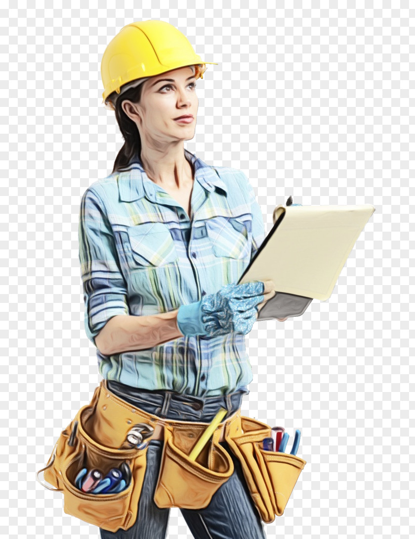 Fashion Accessory Bluecollar Worker Construction Hard Hat Personal Protective Equipment Workwear PNG