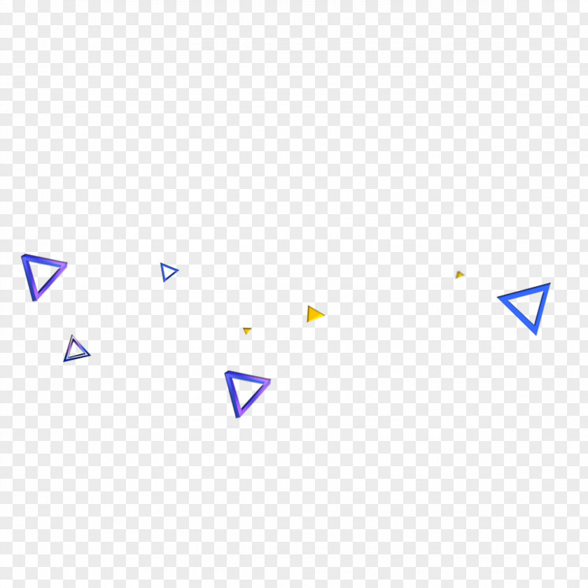Floating Triangle Blue PNG