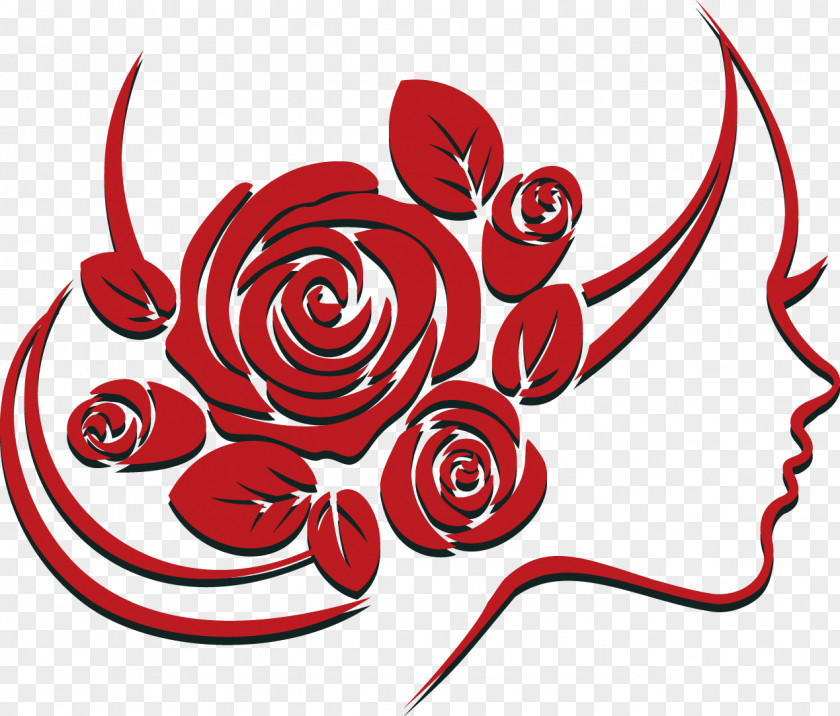 Vector Rose Woman Computer File PNG