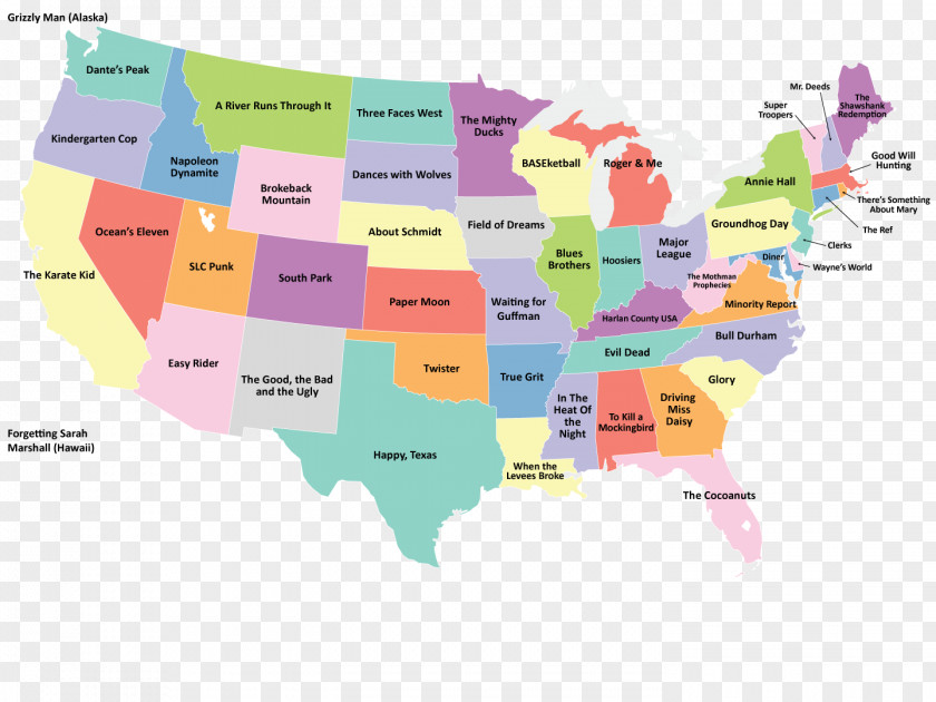 50 States United World Map U.S. State The National PNG