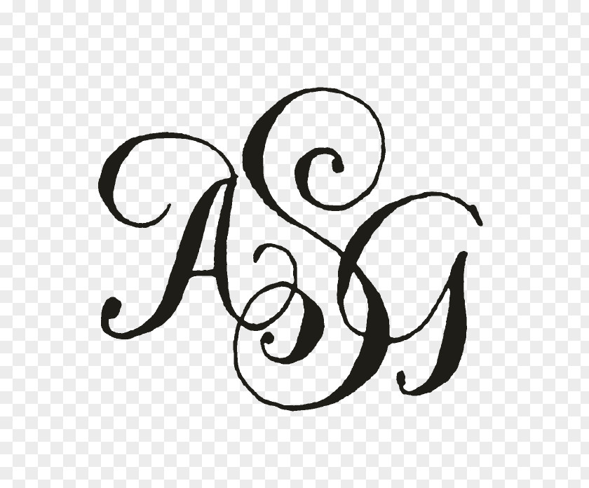 Calligraphy Monogram Logo Font PNG