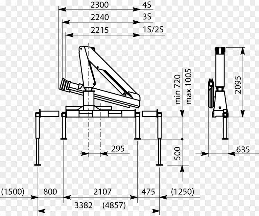 Crane Mobile Truck Hydrauliska Industri AB Renault PNG