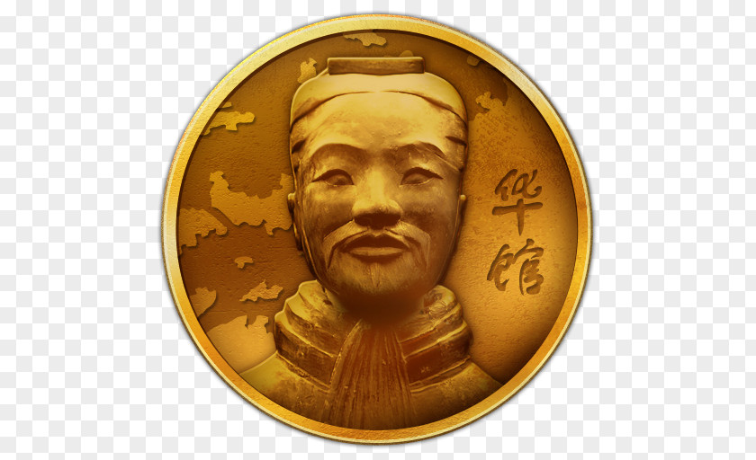 Gold Terracotta Army Coin Bronze PNG
