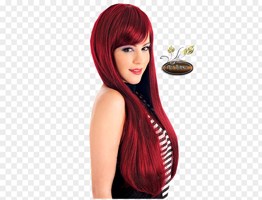 Hair Artificial Integrations Red Coloring Ombré PNG