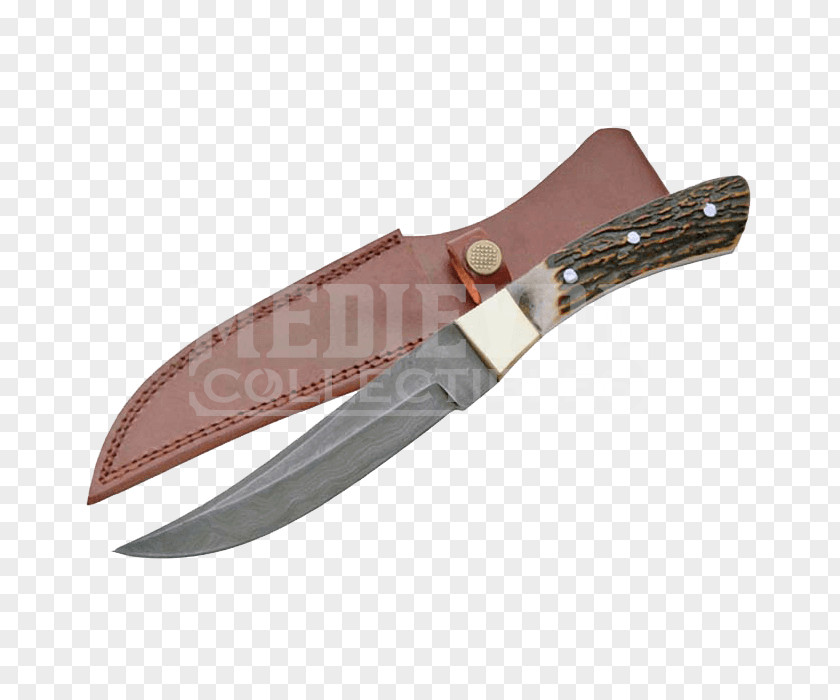 Knife Bowie Hunting & Survival Knives Utility Damascus PNG