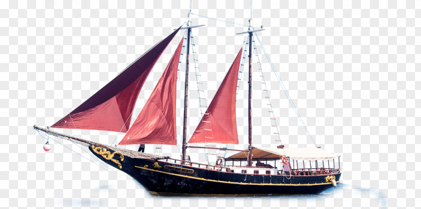 Sail Brigantine Schooner Barquentine PNG