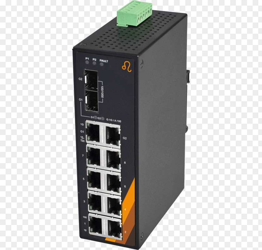 10 Gigabit Ethernet Network Switch Power Over Computer PNG