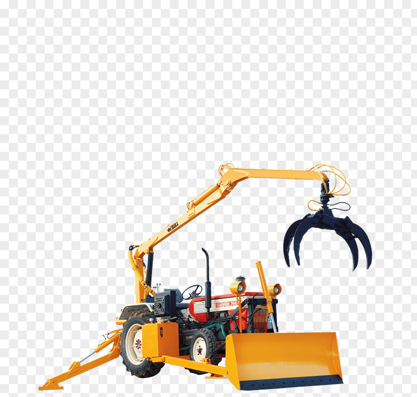 Backhoe Grapple Bull Machines Pvt Ltd Loader Tractor PNG